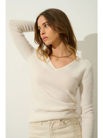 AUTHENTIC CASHMERE Kaschmir-Pullover "Chelsea" in Creme