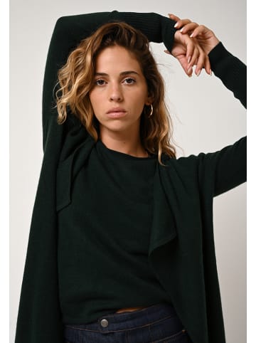 AUTHENTIC CASHMERE Kasjmieren vest "Chésery" donkergroen