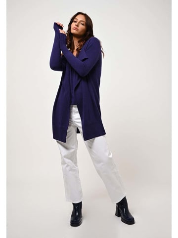 AUTHENTIC CASHMERE Kasjmieren vest "Chésery" donkerblauw