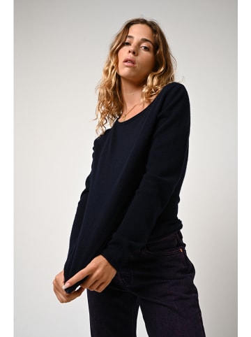 AUTHENTIC CASHMERE Kaschmir-Pullover "Criou" in Dunkelblau