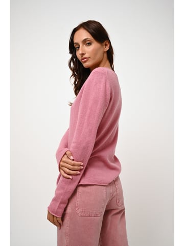 AUTHENTIC CASHMERE Kasjmieren trui "Criou" lichtroze