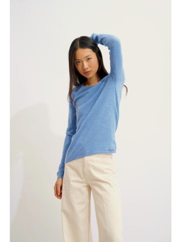 AUTHENTIC CASHMERE Kaszmirowy sweter "Epéna" w kolorze błękitnym