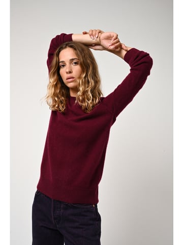 AUTHENTIC CASHMERE Kaszmirowy sweter "Etret" w kolorze bordowym