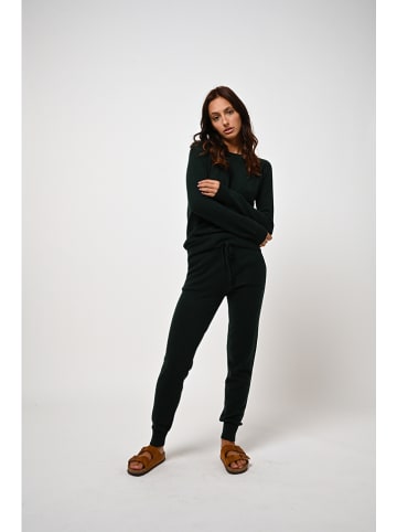 AUTHENTIC CASHMERE Kasjmieren trui "Etret" donkergroen