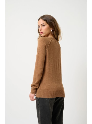 AUTHENTIC CASHMERE Kasjmieren trui "Etret" camel