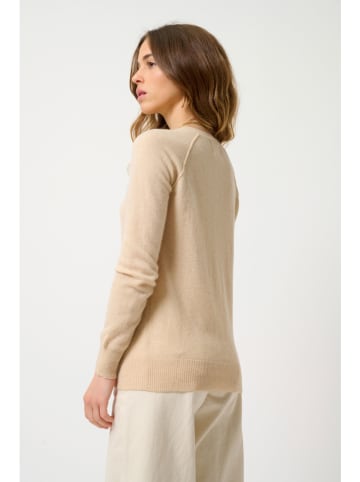 AUTHENTIC CASHMERE Kaszmirowy sweter "Etret" w kolorze beżowym