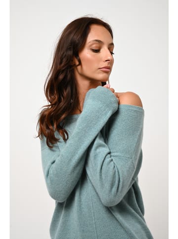 AUTHENTIC CASHMERE Kaszmirowy sweter "Faraut" w kolorze miętowym