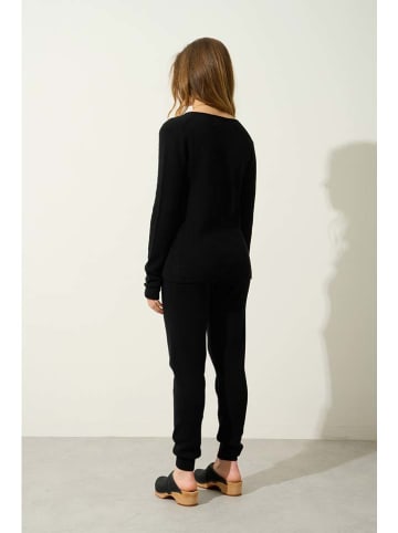 AUTHENTIC CASHMERE Kasjmieren sweatbroek "Ferrand" zwart