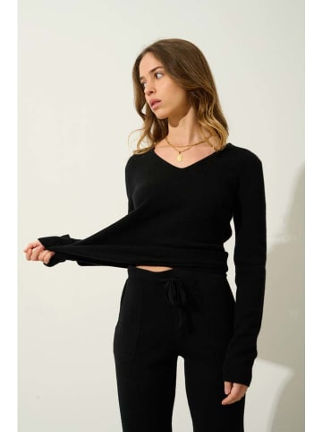 AUTHENTIC CASHMERE Kaschmir-Hose "Ferrand" in Schwarz