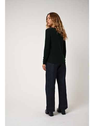 AUTHENTIC CASHMERE Kasjmieren trui "Galise" donkergroen