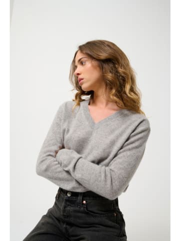 AUTHENTIC CASHMERE Kasjmieren trui "Gardoria" grijs