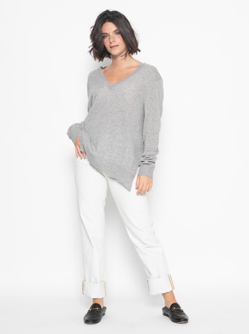 AUTHENTIC CASHMERE Kasjmieren trui "Giegn" grijs