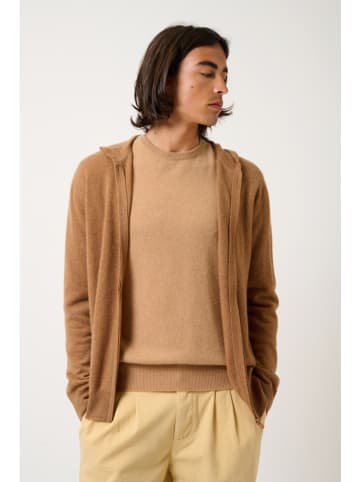 AUTHENTIC CASHMERE Kaszmirowy kardigan "Neurre" w kolorze jasnobrązowym