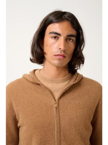 AUTHENTIC CASHMERE Kaschmir-Cardigan "Neurre" in Hellbraun