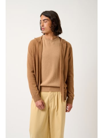 AUTHENTIC CASHMERE Kaszmirowy kardigan "Neurre" w kolorze jasnobrązowym