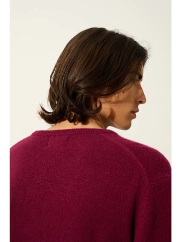 AUTHENTIC CASHMERE Kaszmirowy sweter "Victo" w kolorze bordowym