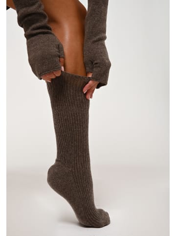 AUTHENTIC CASHMERE Kaschmir-Socken "Chewila" in Braun