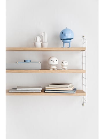 Hoptimist Figurka dekoracyjna "Bimble M" w kolorze białym - wys. 10 x Ø 7,5 cm