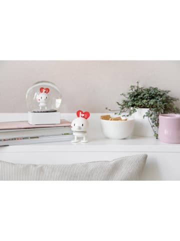 Hoptimist Figurka dekoracyjna "Love Bumble S" w kolorze białym - 5 x 8 x 5 cm