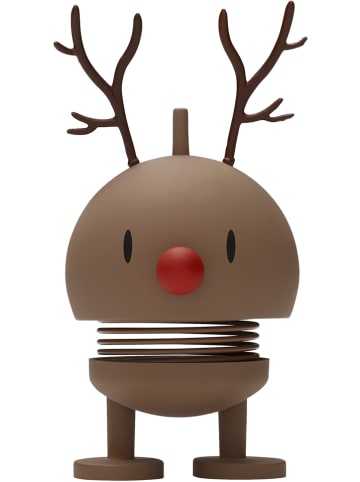 Hoptimist Figurka dekoracyjna "Reindeer Bumble S" w kolorze brązowym - 5 x 9 x 5 cm