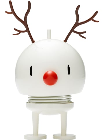 Hoptimist Dekofigur "Reindeer Bumble M" in Weiß - (B)10 x (H)14 x (T)8 cm