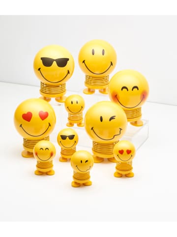 Hoptimist Figurka dekoracyjna "Smiley Love S" w kolorze żółtym - 5 x 8 x 5 cm