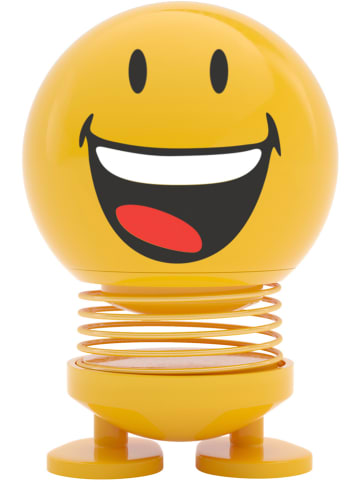 Hoptimist Figurka dekoracyjna "Smiley Joy S" w kolorze żółtym - 5 x 8 x 5 cm
