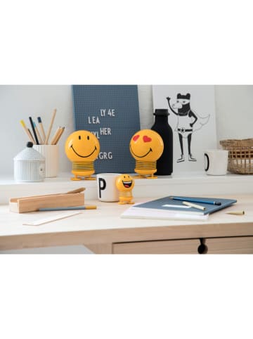 Hoptimist Figurka dekoracyjna "Smiley Joy S" w kolorze żółtym - 5 x 8 x 5 cm
