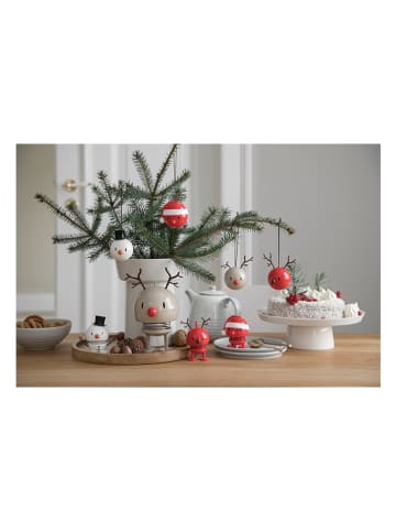 Hoptimist Figurka dekoracyjna "Reindeer Bumble S" w kolorze czerwonym - wys. 9,5 x Ø 5 cm