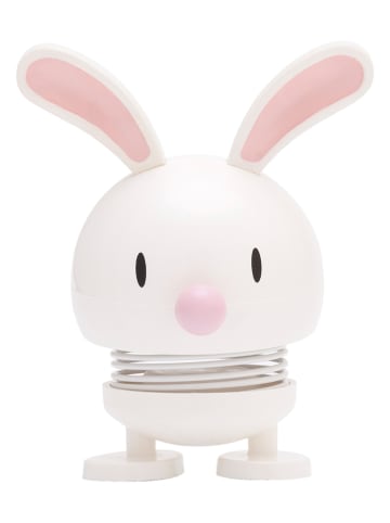 Hoptimist Figurka dekoracyjna "Bunny" w kolorze białym - wys. 9 x Ø 5 cm
