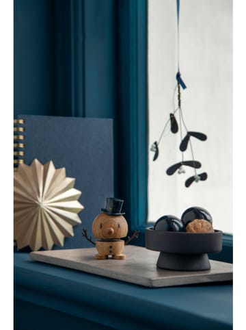 Hoptimist Figurka dekoracyjna "Snowman S" w kolorze jasnobrązowym - 7 x 8 x 5 cm