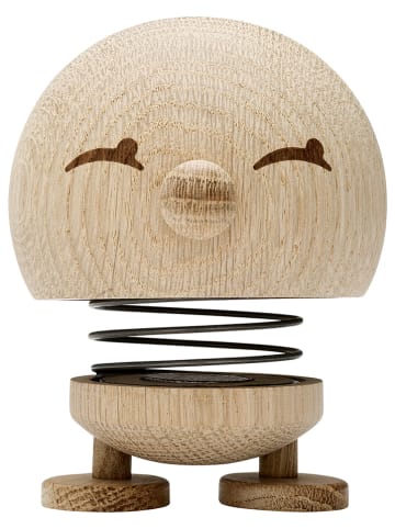 Hoptimist Figurka dekoracyjna "Bimble M" w kolorze beżowym - wys. 9,5 x Ø 7,5 cm