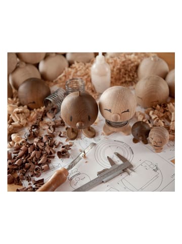 Hoptimist Figurka dekoracyjna "Bumble S" w kolorze brązowym - wys. 8 x Ø 5 cm