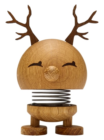 Hoptimist Dekofigur "Reindeer Bimble S" in Eiche - (H)7 x Ø 5 cm