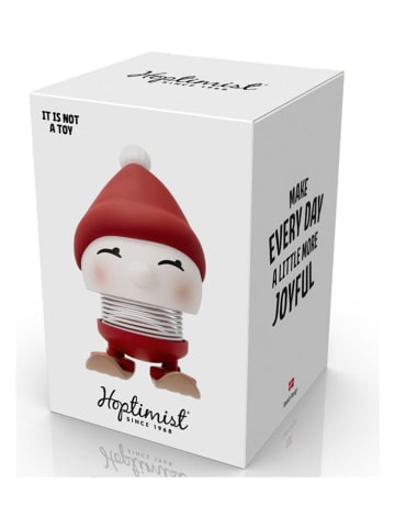 Hoptimist Figurka dekoracyjna w kolorze czerwono-białym - 7 x 10 x 4,5 cm