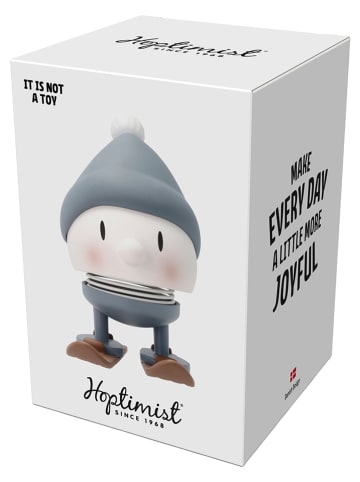 Hoptimist Dekofigur "Soft" in Grau - (B)4,5 x (H)10 x (T)7,2 cm