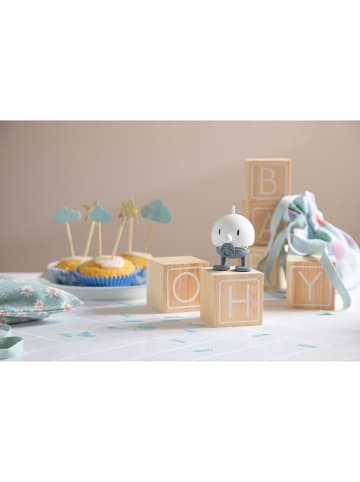 Hoptimist Figurka dekoracyjna "Bumble S" w kolorze biało-szarym - 5 x 6 x 5 cm