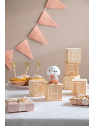 Hoptimist Dekofigur "Baby Bimble S" in Weiß/ Rosa - (B)5 x (H)6 x (T)5 cm