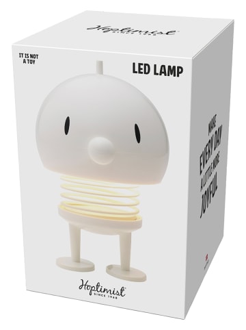 Hoptimist Dekoracyjna lampa LED "Bumble" w kolorze białym - 10 x 15 x 10 cm