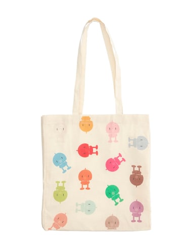 Hoptimist Shopper bag w kolorze kremowym ze wzorem - 40 x 46 cm