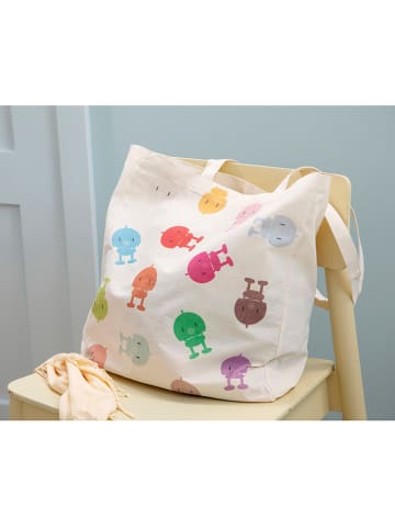 Hoptimist Shopper bag w kolorze kremowym ze wzorem - 40 x 46 cm
