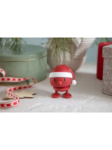 Hoptimist Figurka dekoracyjna "Santa Bumble S" w kolorze czerwonym - 6 x 7 x 6 cm