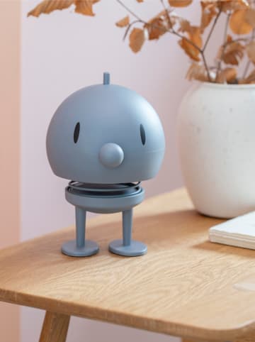 Hoptimist Dekoracyjna lampa LED "Bumble" w kolorze błękitnym - 10 x 15 x 10 cm