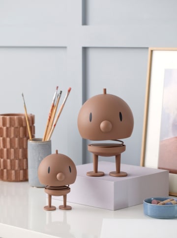 Hoptimist Dekoracyjna lampa LED "Bumble" w kolorze brązowym - 15 x 23 x 15 cm