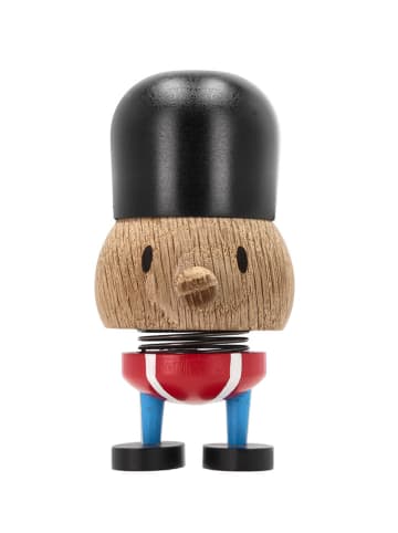 Hoptimist Figurka dekoracyjna "Guardsman S" w kolorze beżowo-czerwonym - 5 x 9 x 4 cm