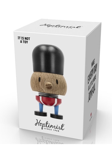 Hoptimist Figurka dekoracyjna "Guardsman S" w kolorze beżowo-czerwonym - 5 x 9 x 4 cm