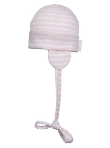 Döll Bindemütze in Rosa/ Weiß