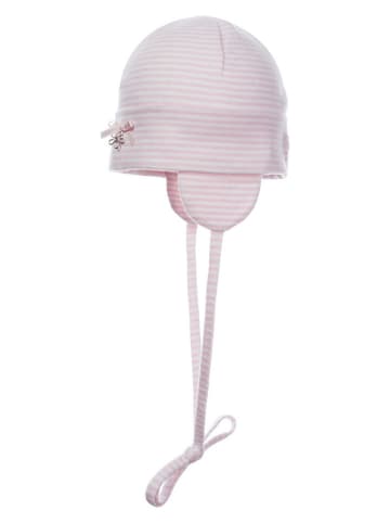 Döll Bindemütze in Rosa/ Weiß