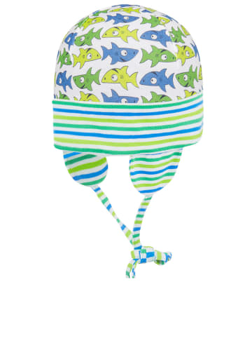 Döll Mütze in Grün/ Bunt