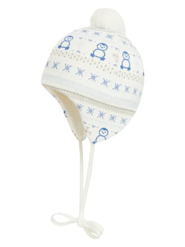 Döll Mütze in Creme/ Blau